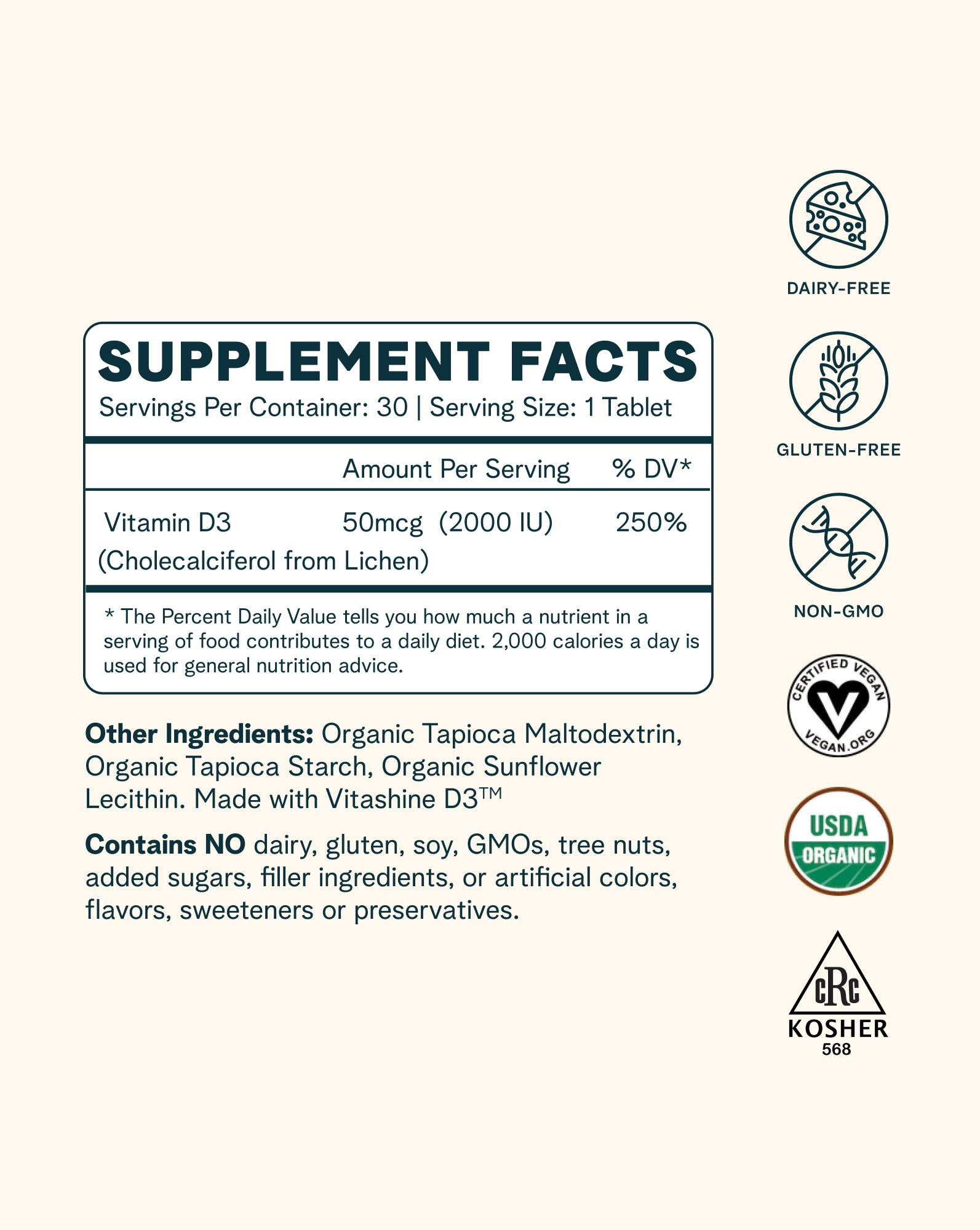 Plant-based Vitamin D Tablets