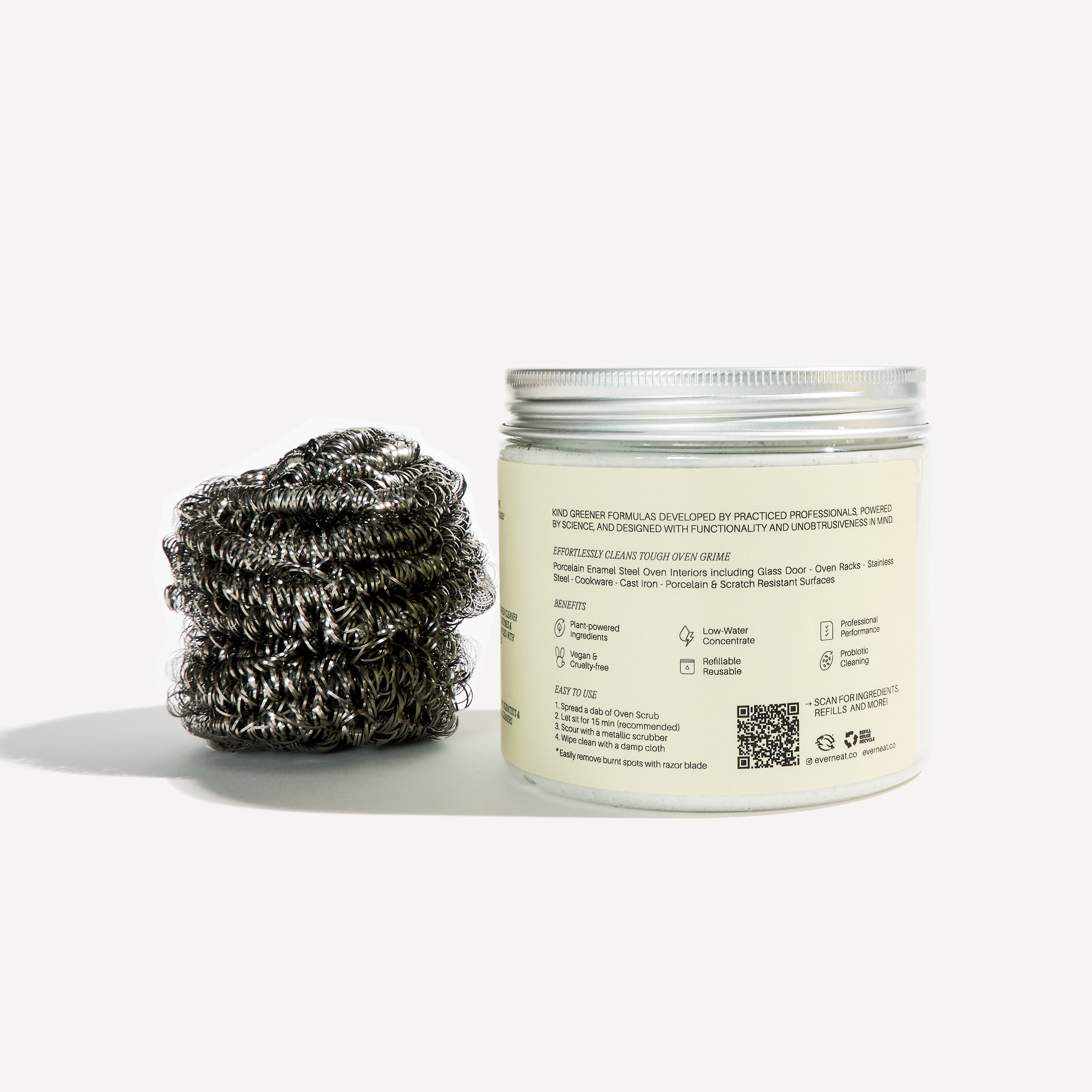 Oven Scrub Cleaner (Plastic Jar) by Everneat