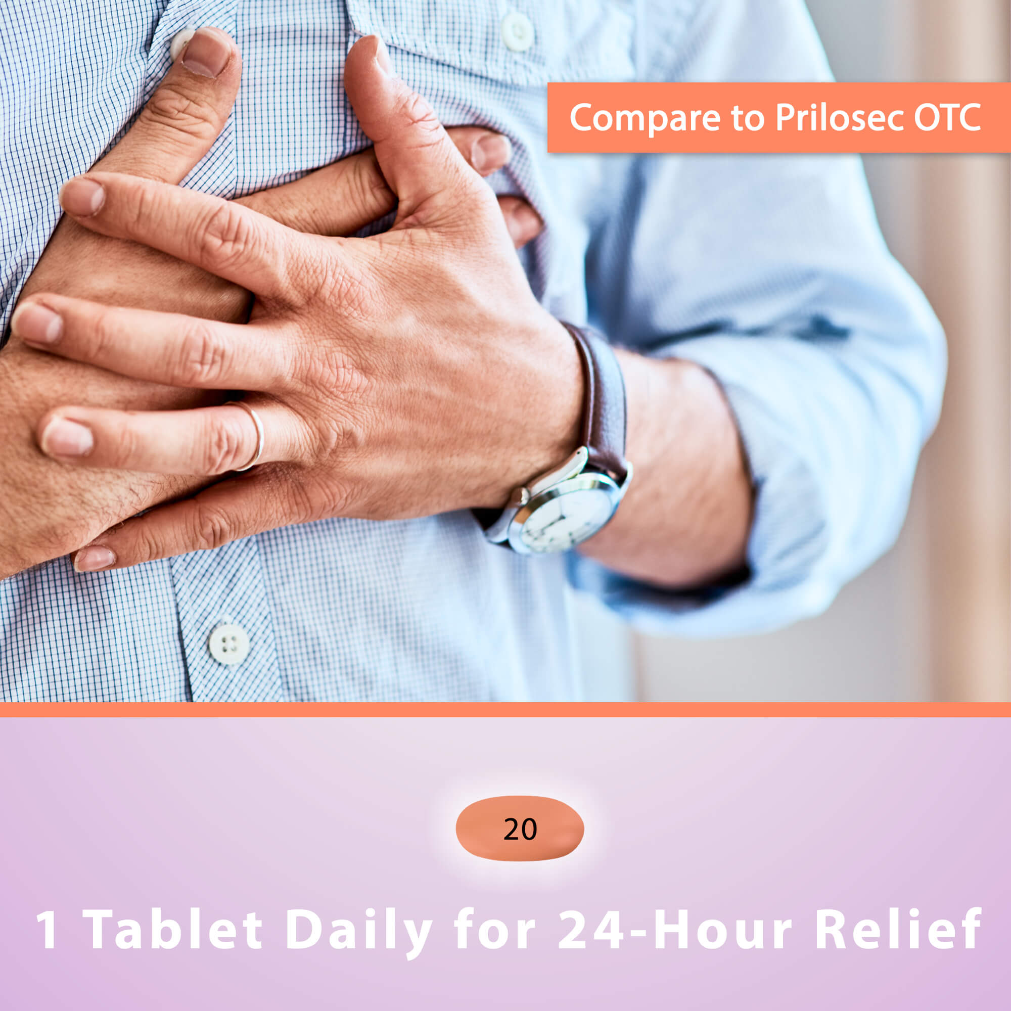 Omeprazole 20 mg Tablets (Generic Prilosec), 42 ct by Curist