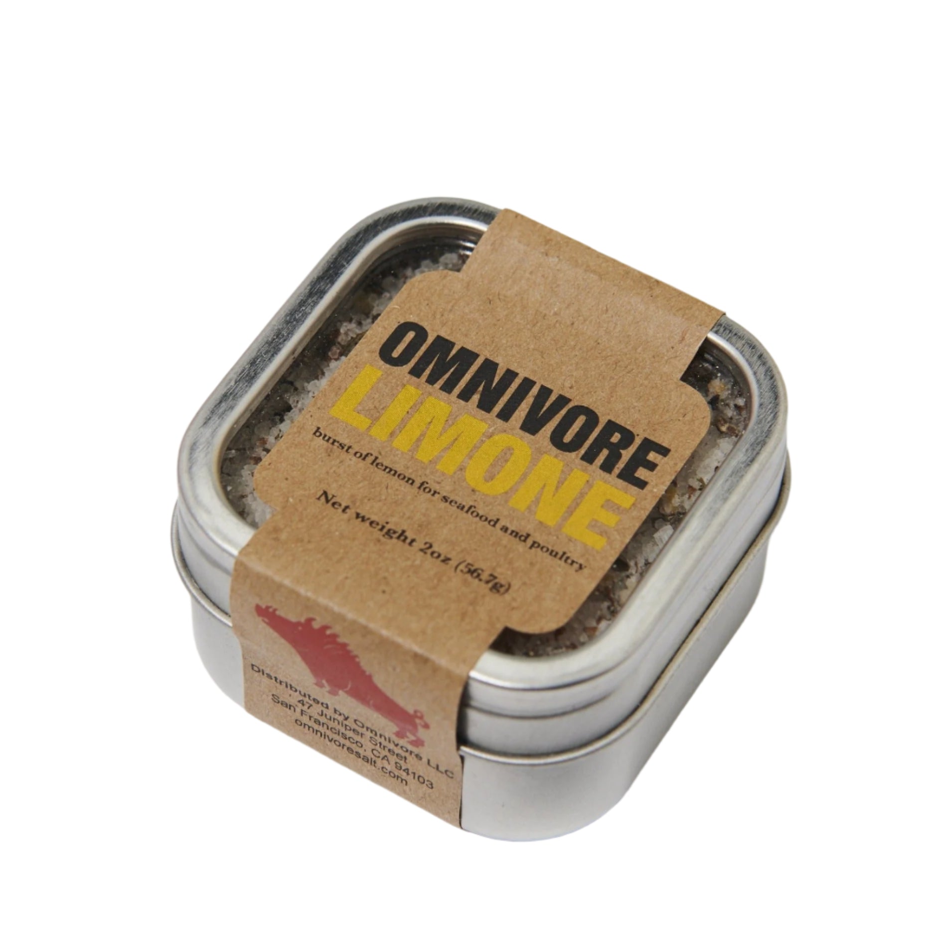 Omnivore Limone Salt 2 oz. Tin - 6 Tins x 2 oz case by Farm2Me