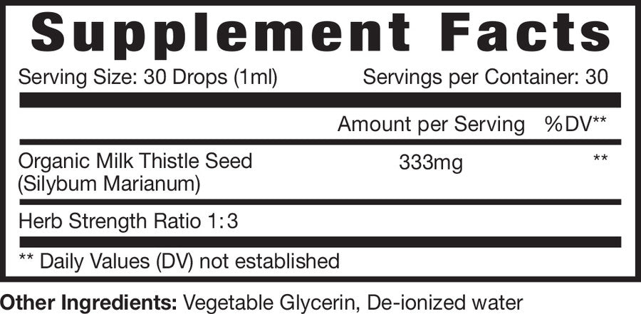 Milk Thistle Extract Alcohol-Free Tincture