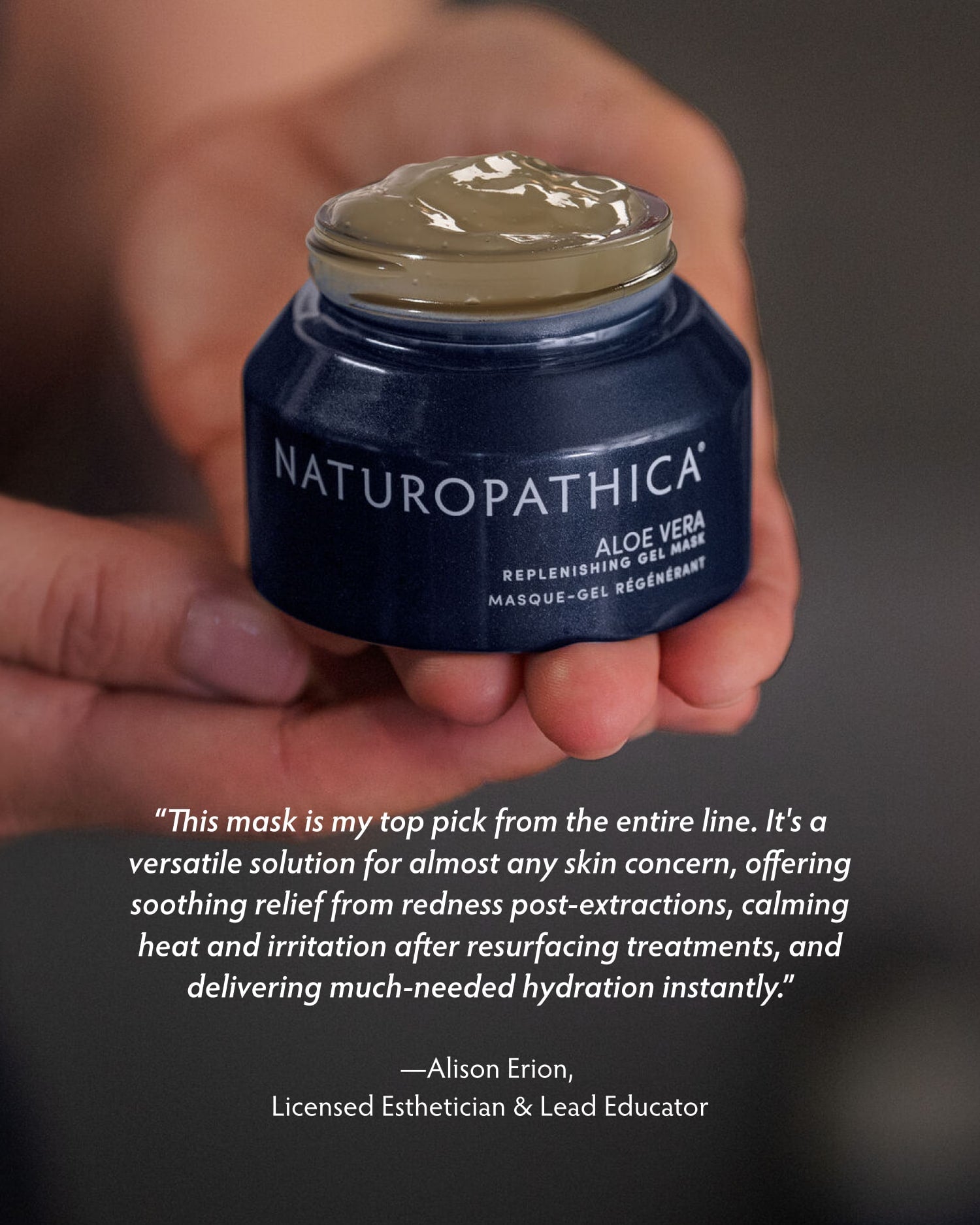 Aloe Vera Replenishing Gel Mask by Naturopathica