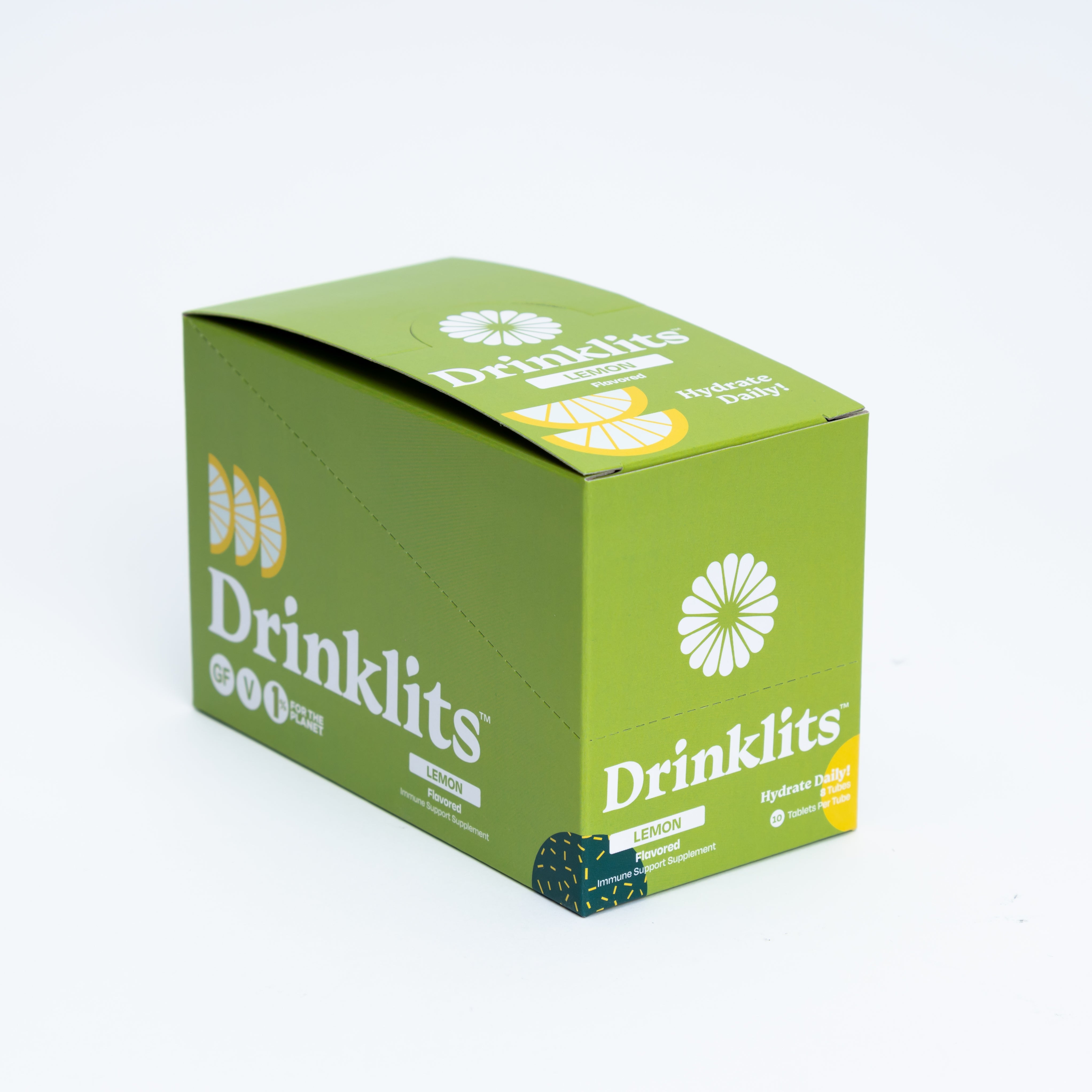 LEMON Immunity Tablets for Daily Immune Support (8 Tubes, 80 Servings) by Drinklits