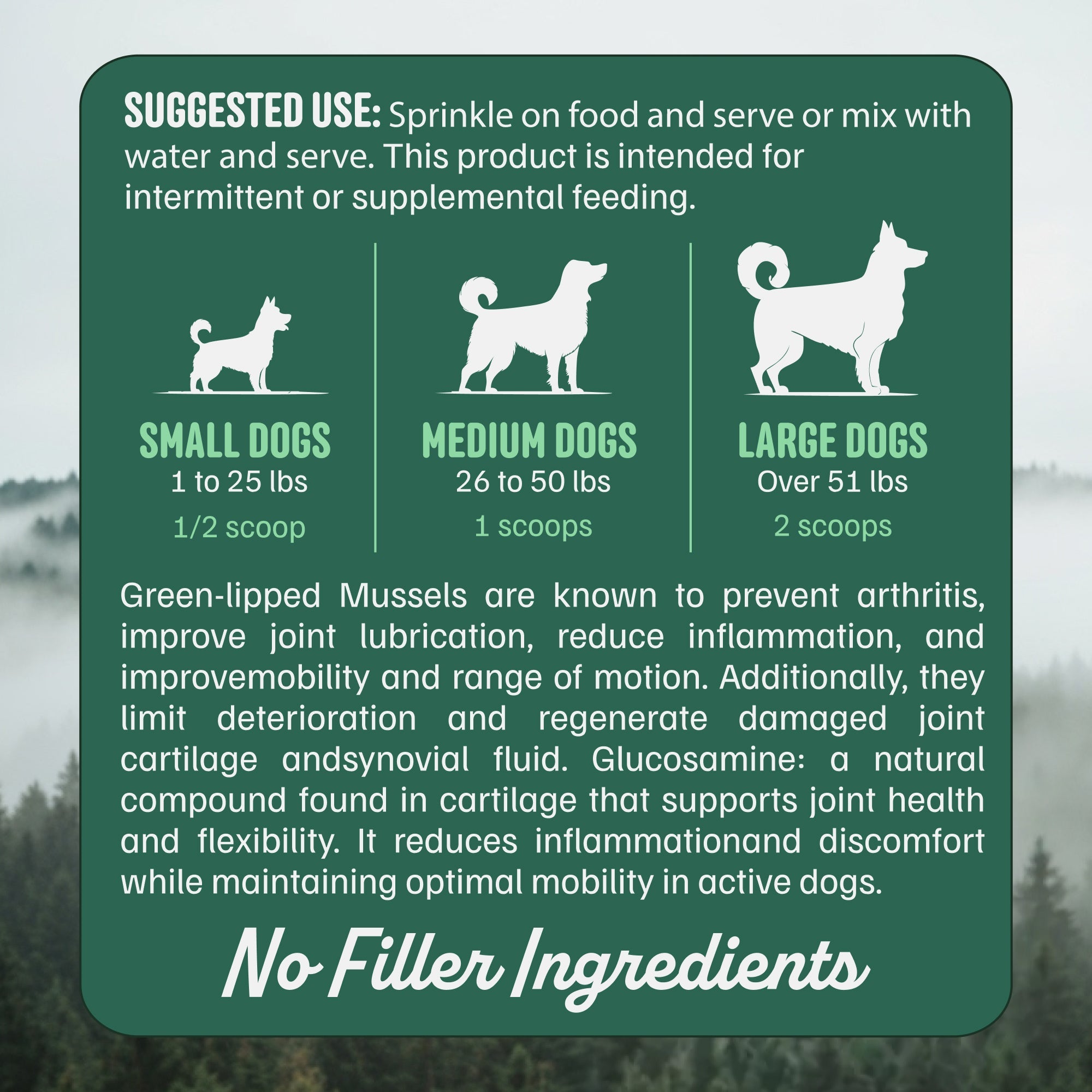 Wild Pets - Blue Lipped Mussel & Glucosamine Powder