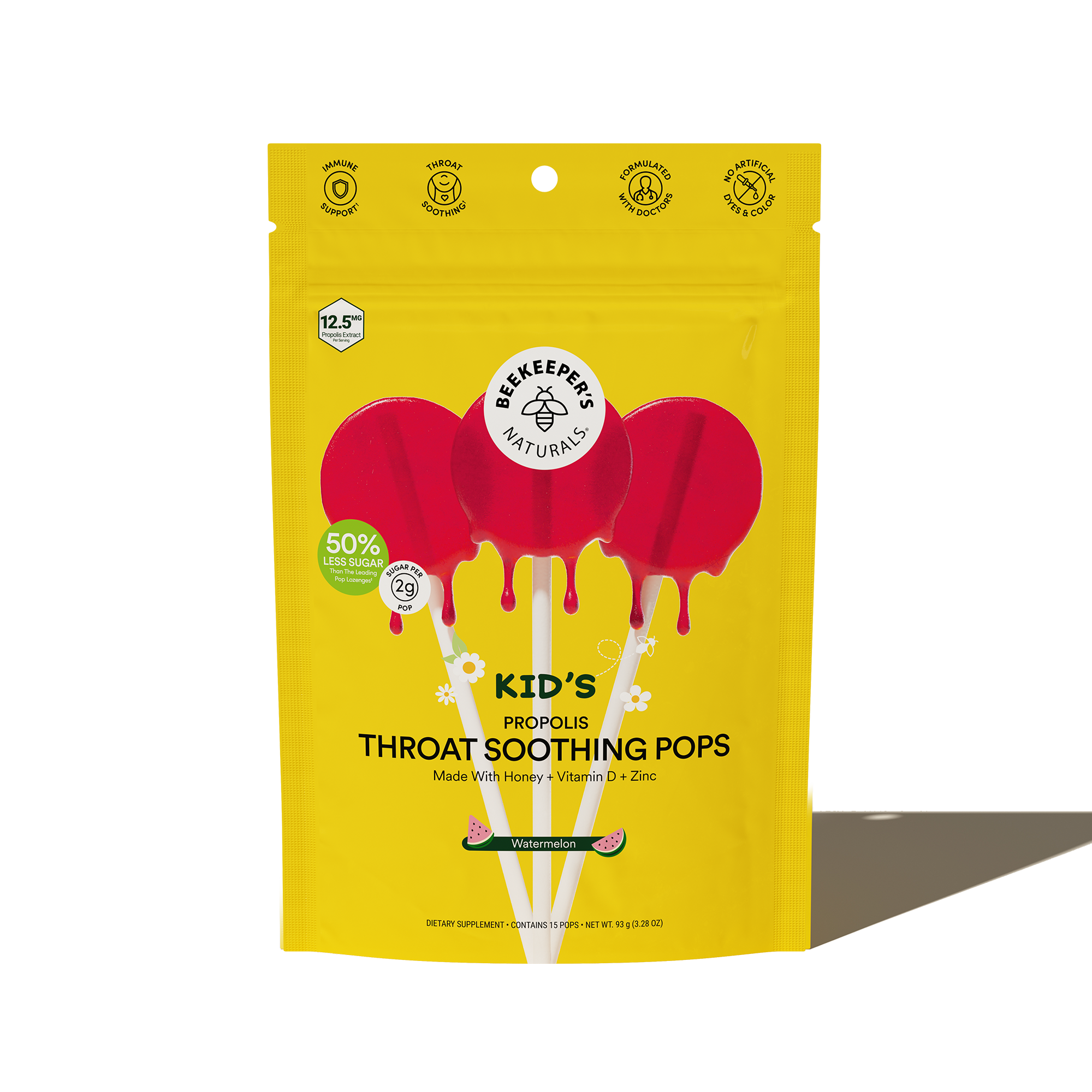 Kid’s Throat Soothing Lollipops - Watermelon