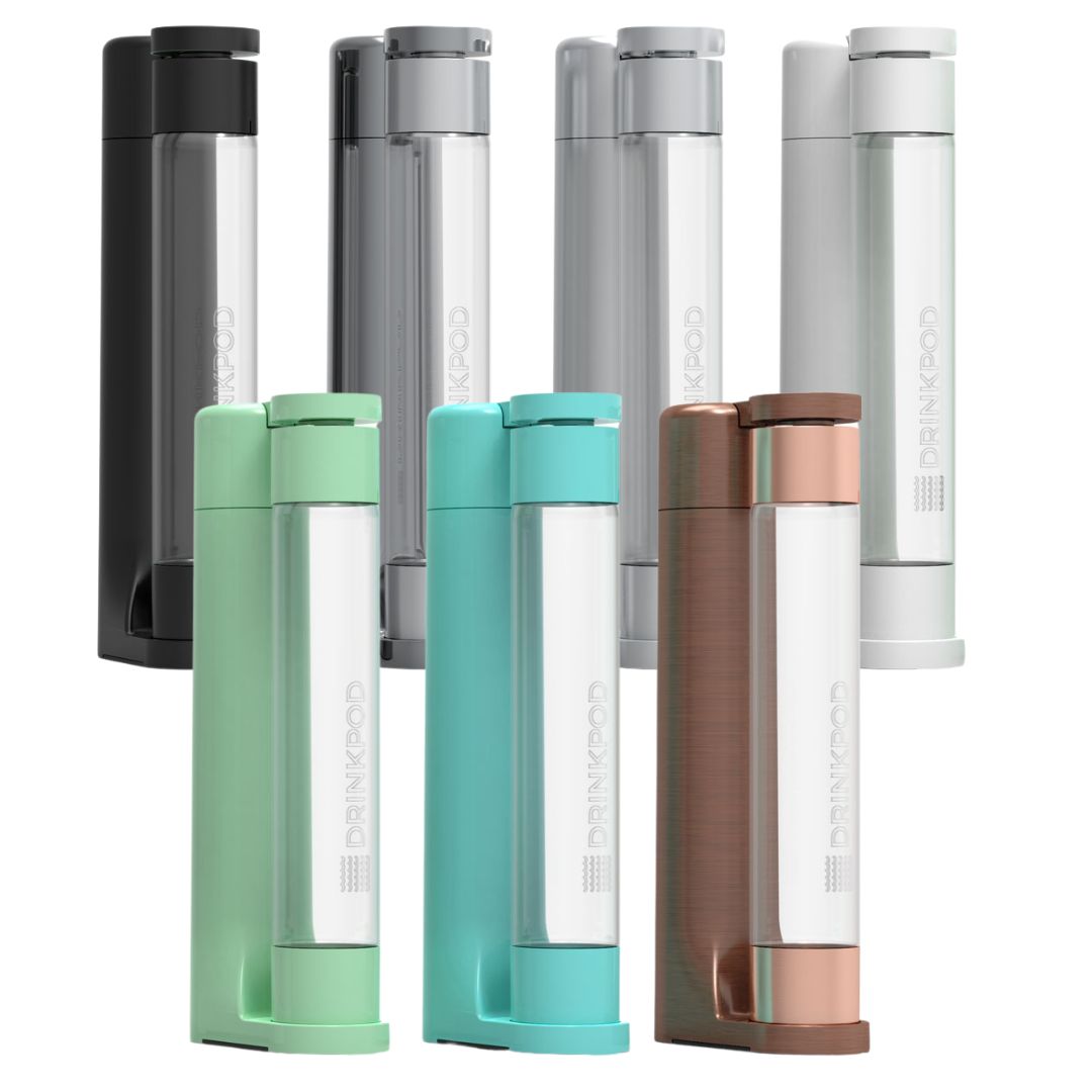 FIZZPod Soda Machine - Make Homemade Sparkling Water, Juice, Tea and Cocktail Drinks with Fruits & Candy by Drinkpod