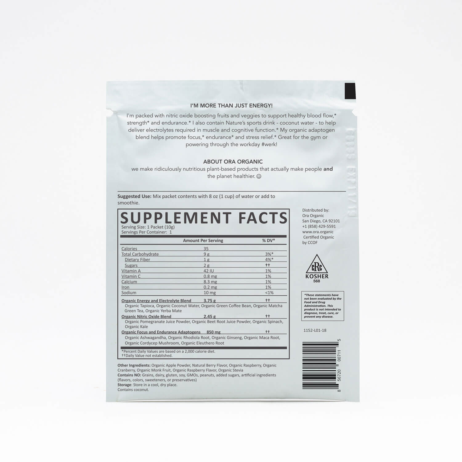 Organic Pre-Workout Powder