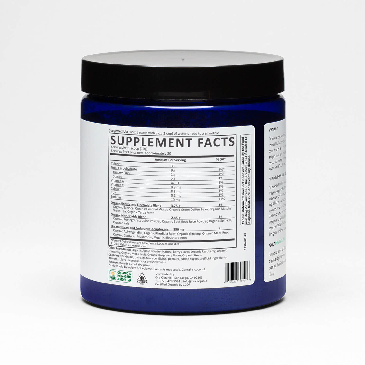 Organic Pre-Workout Powder