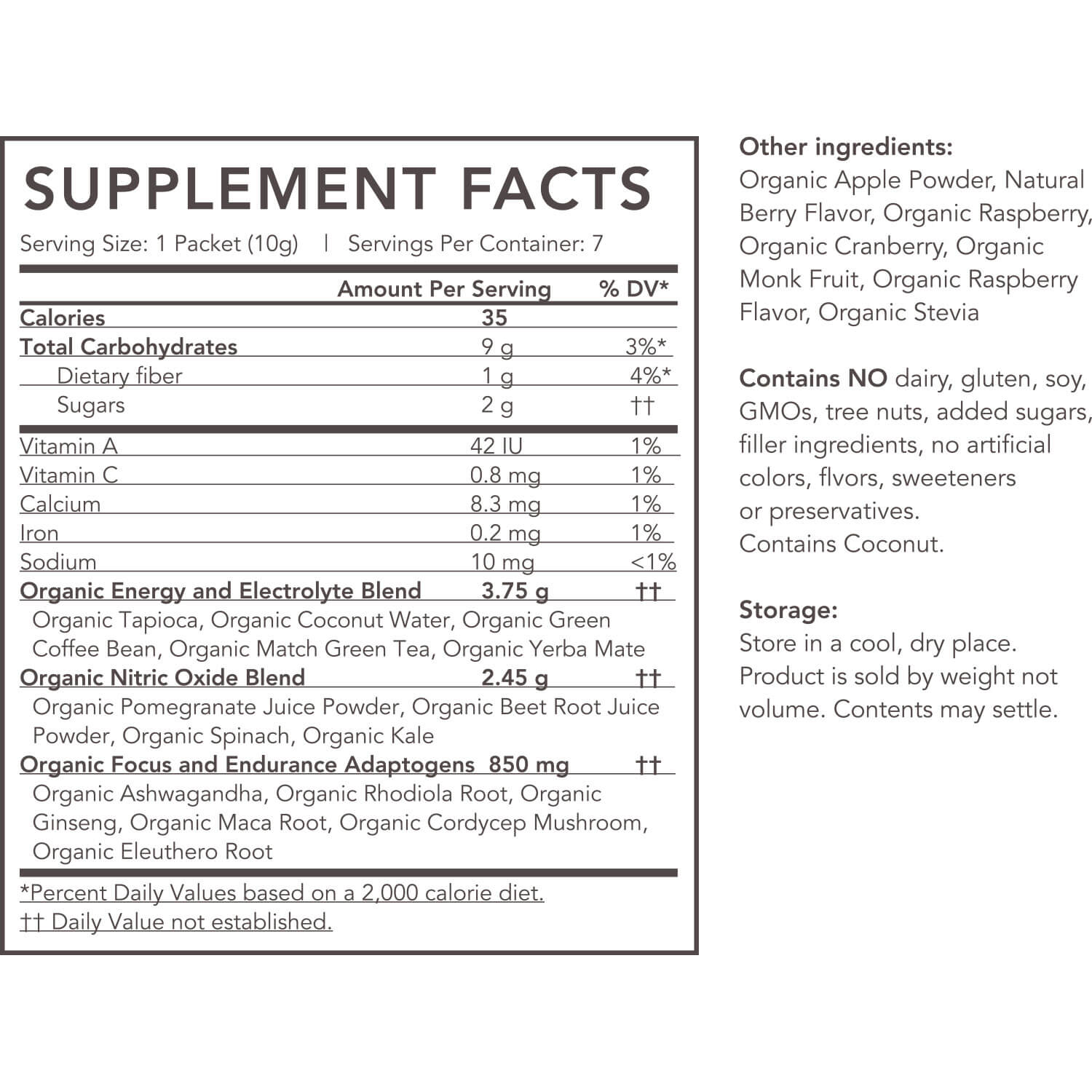 Organic Pre-Workout Powder