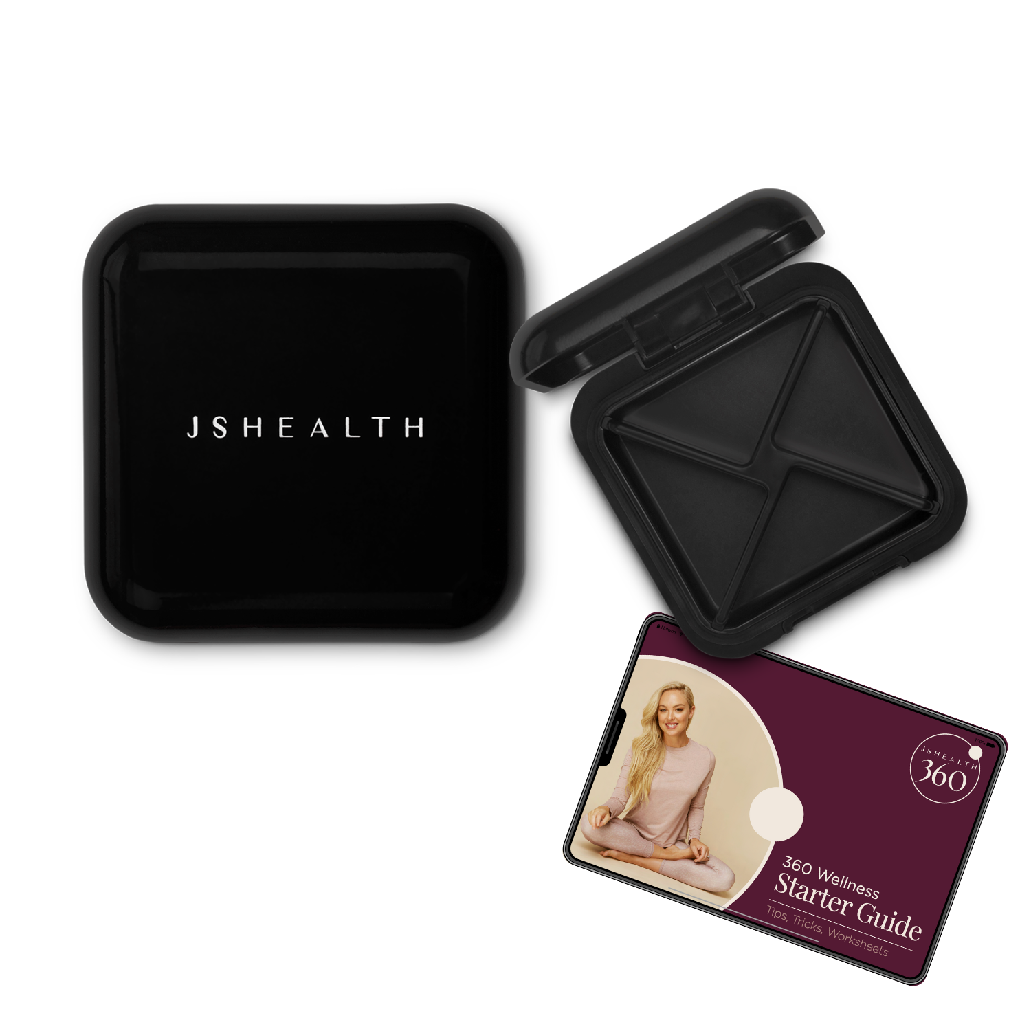 JSHealth 360 Subscription Gift - Signature Pill Organizer + FREE Wellness E-Book
