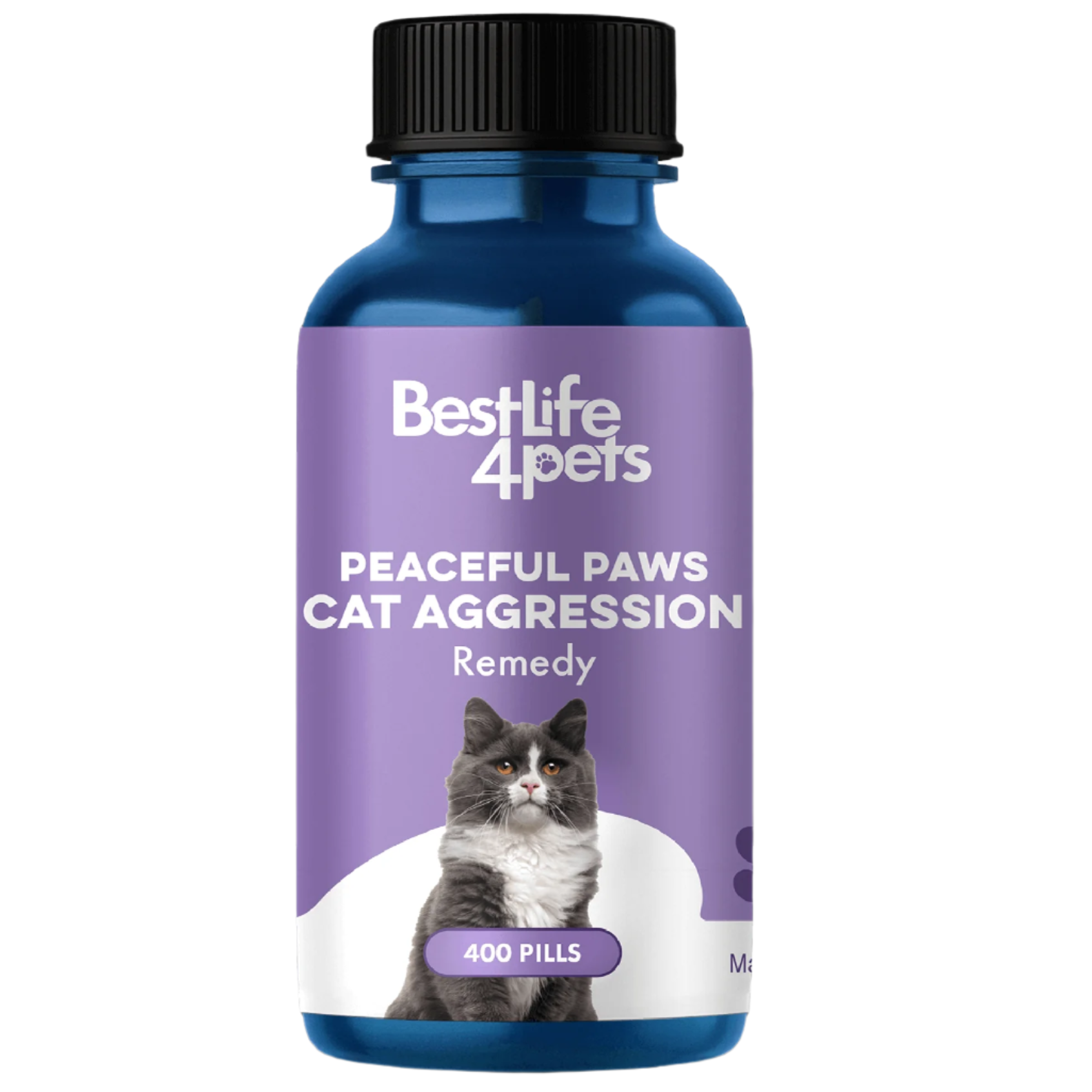 Peaceful Paws Cat Aggression & Anxiety Management for Stress, Spraying, Territorial Behavior by BestLife4Pets