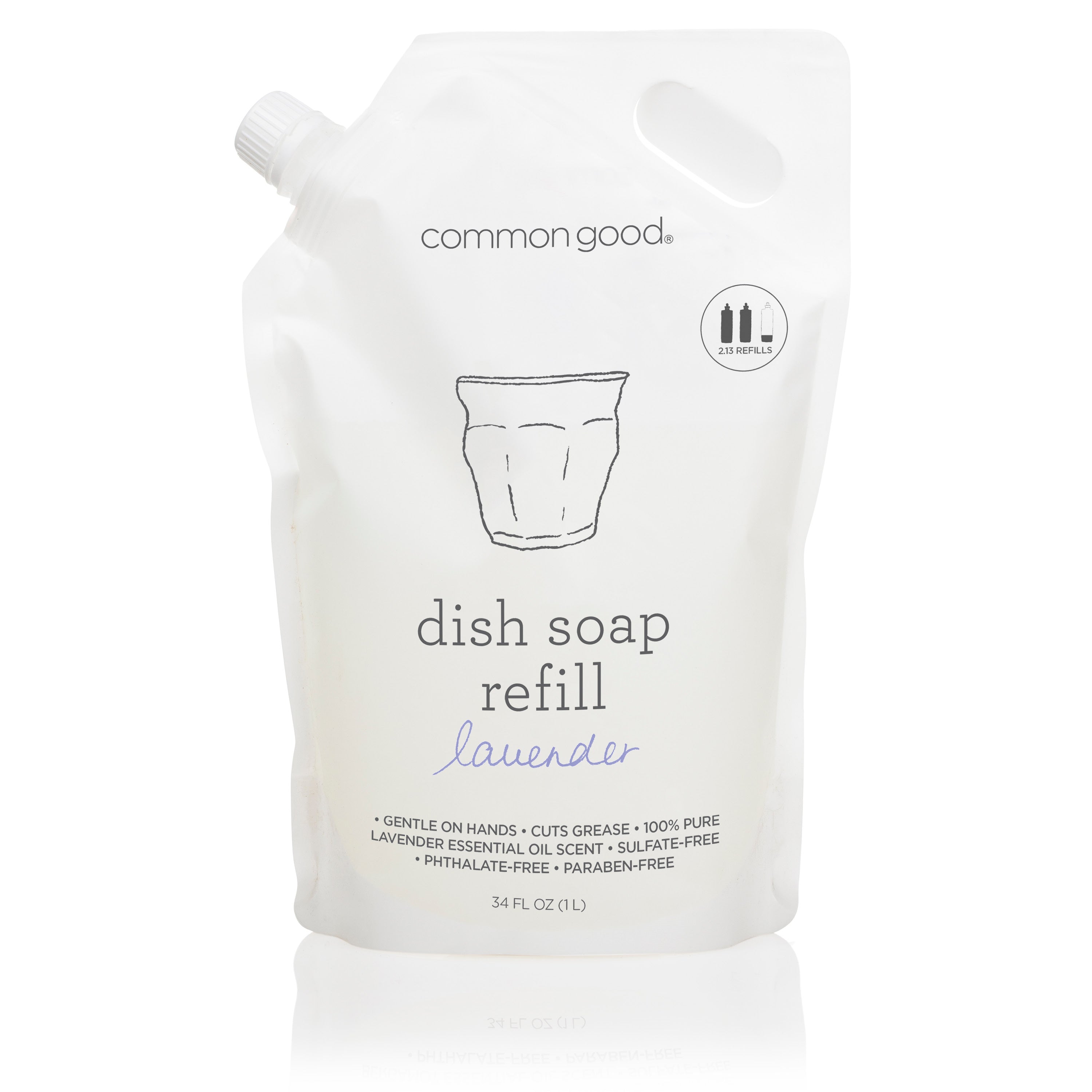 Dish Soap Refill Pouch, 34 Fl Oz by Common Good