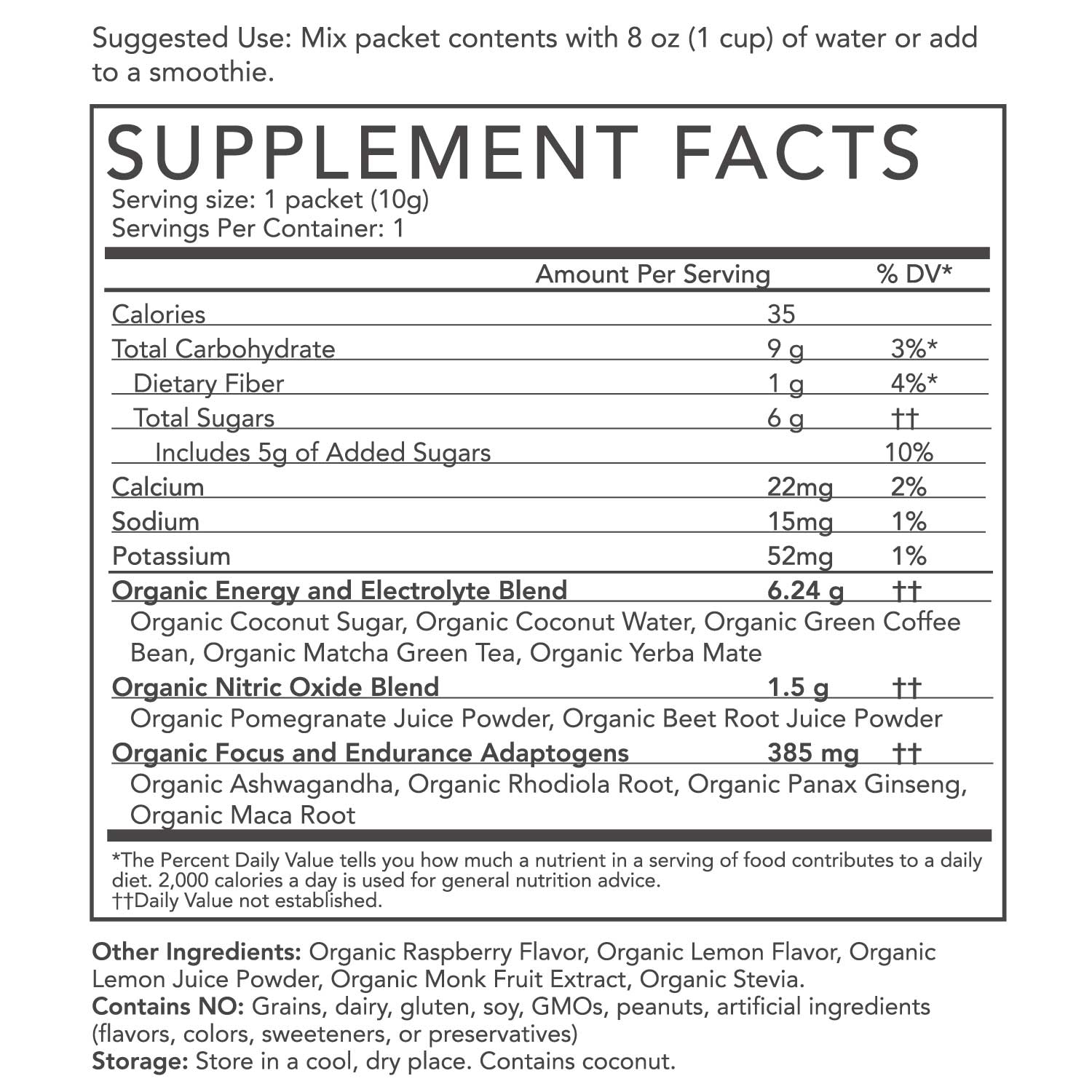 Organic Pre-Workout Powder