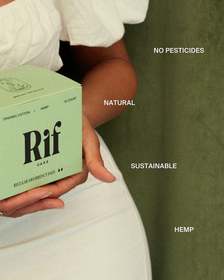 Organic Pads with wings - Regular 3 pack Bundle by Rif care