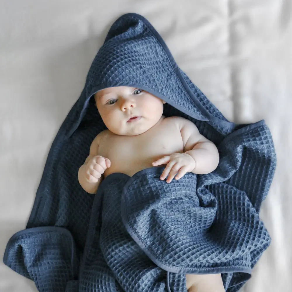 CleanBamboo® Waffle Hooded Baby Towel by ettitude