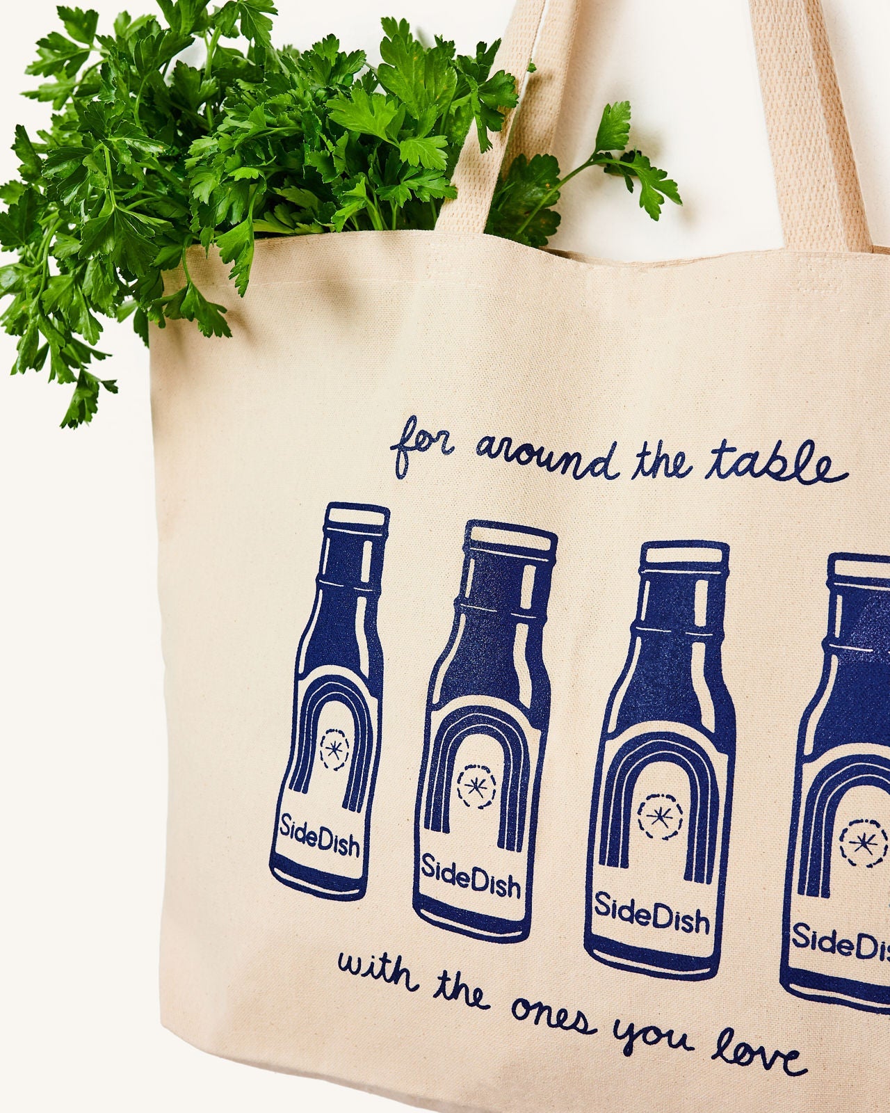 "For Around The Table" Canvas Tote