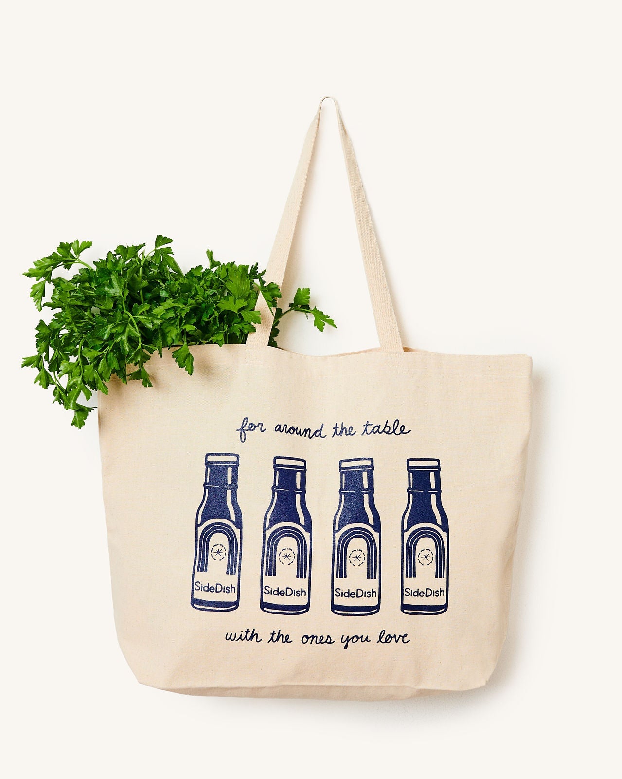 "For Around The Table" Canvas Tote