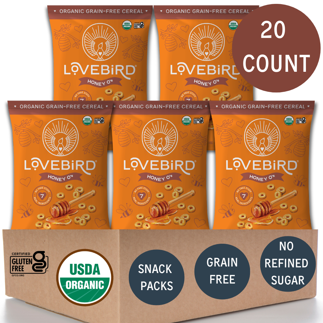 Lovebird Cereal Snack Packs 20 Count