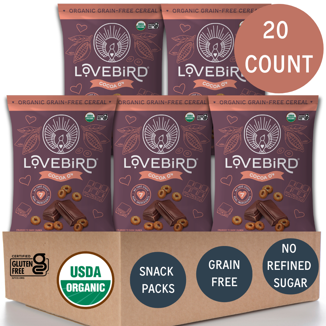 Lovebird Cereal Snack Packs 20 Count
