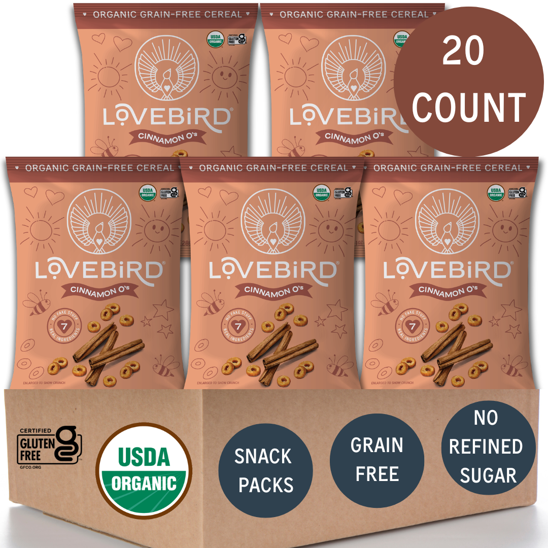 Lovebird Cereal Snack Packs 20 Count