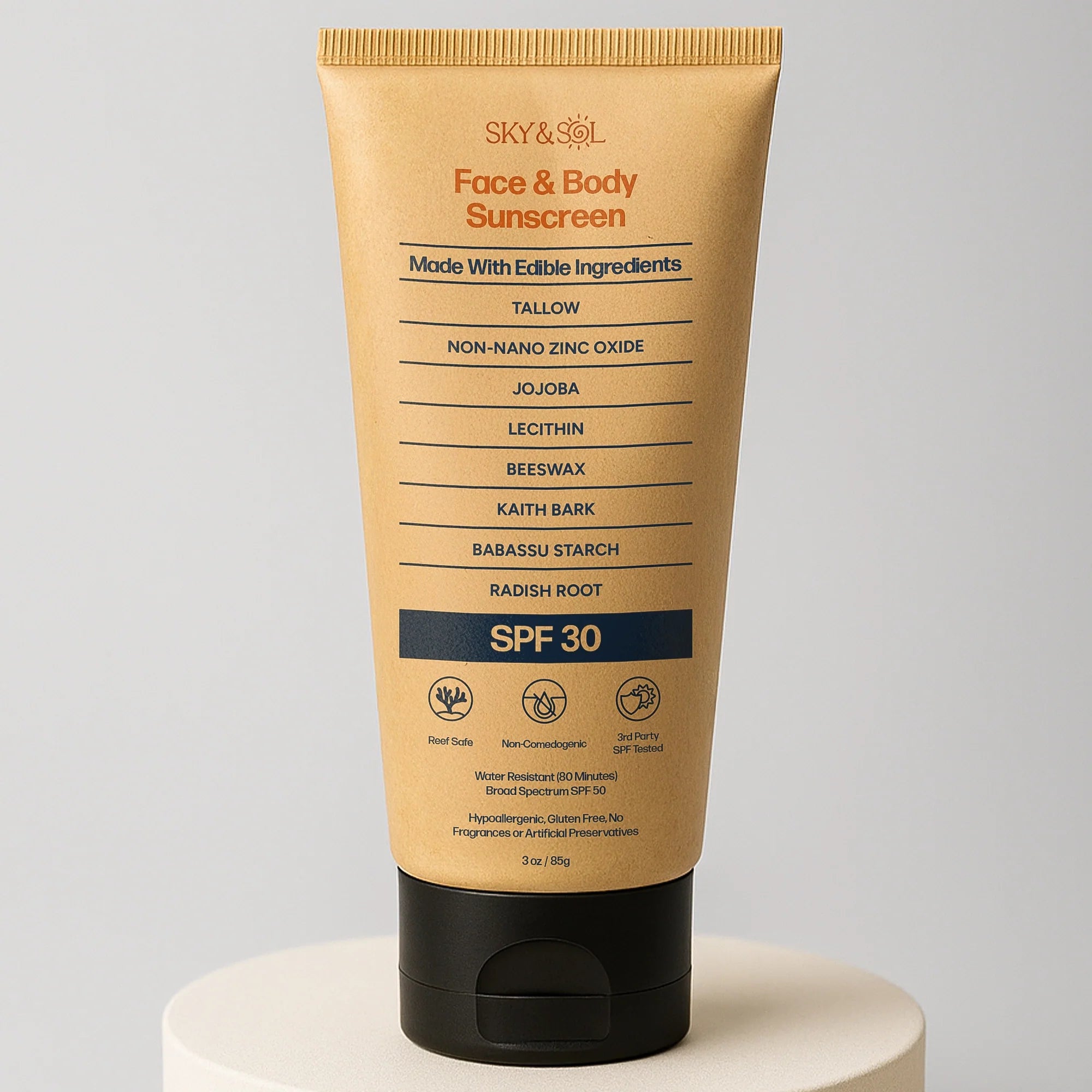 Sky and Sol Face and Body Sunscreen SPF 30