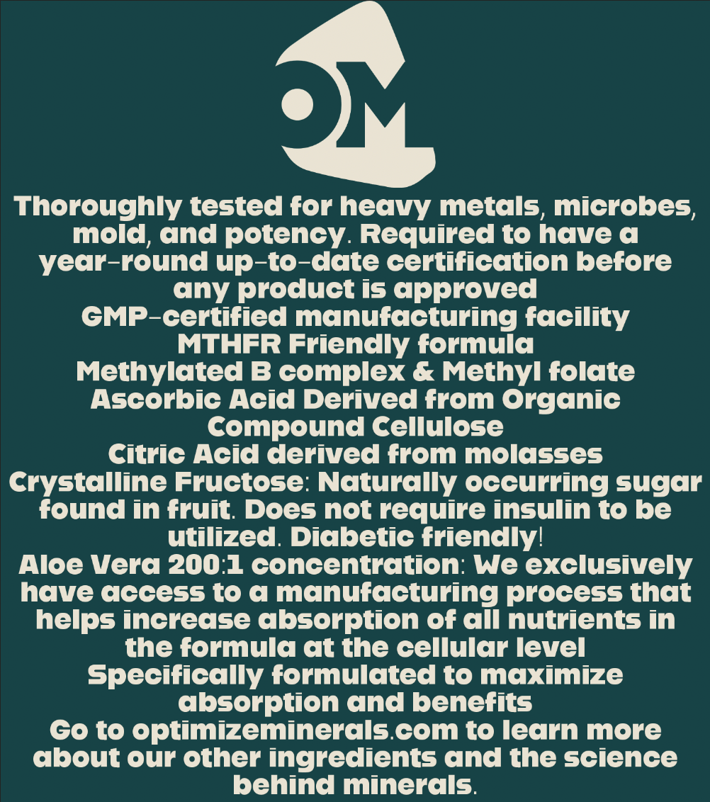 OPTIMIZE MINERALS AND VITAMINZ BUNDLE™️