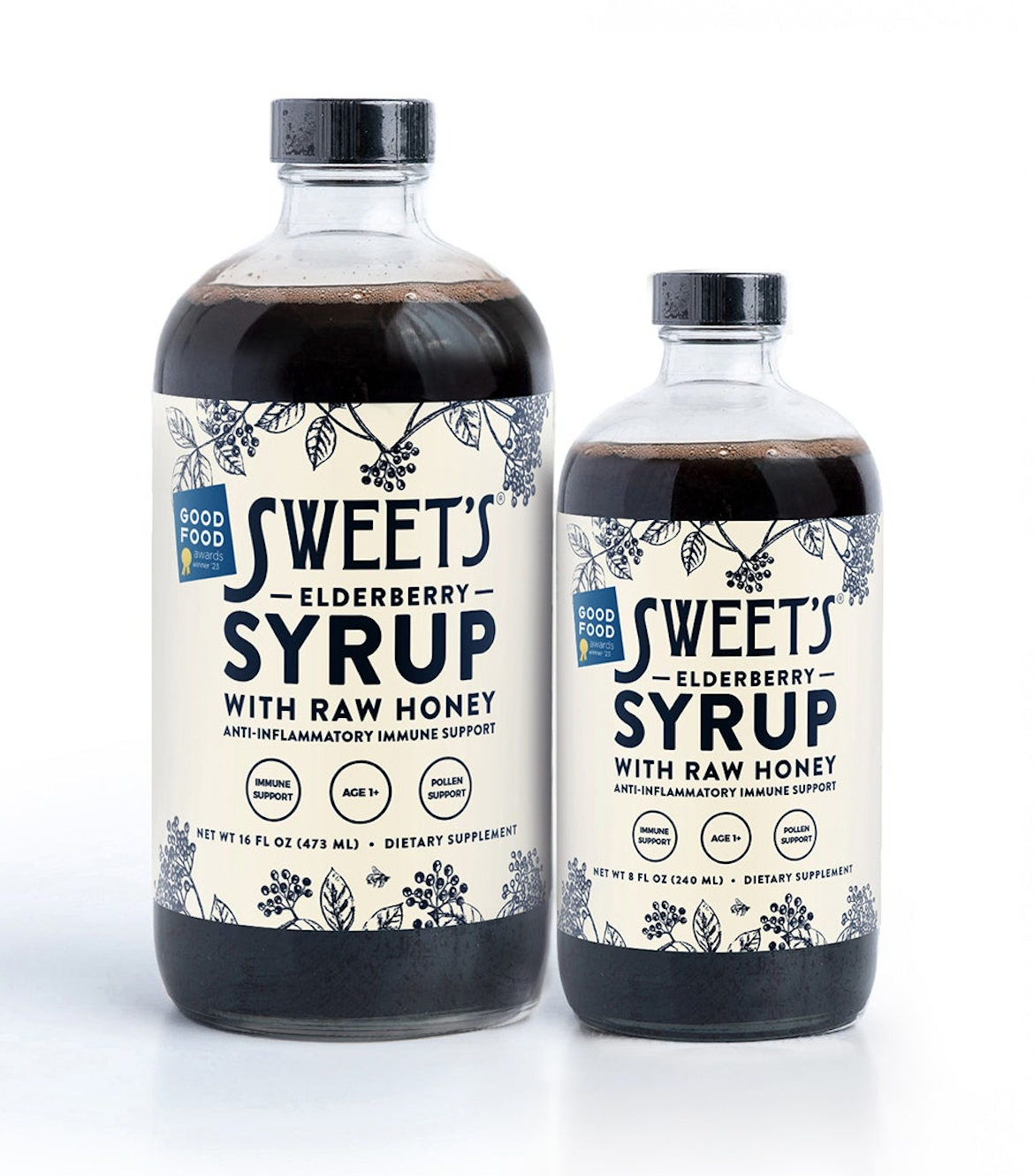 Elderberry Syrup with Raw Honey