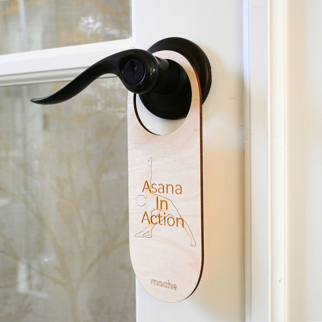 Self Care Signage | Yoga Door Hanger by Mache