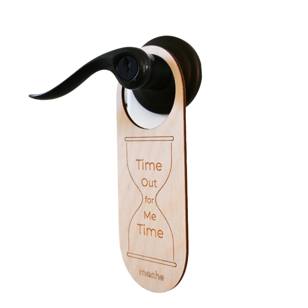 Self Care Signage | Me Time Door Hanger by Mache