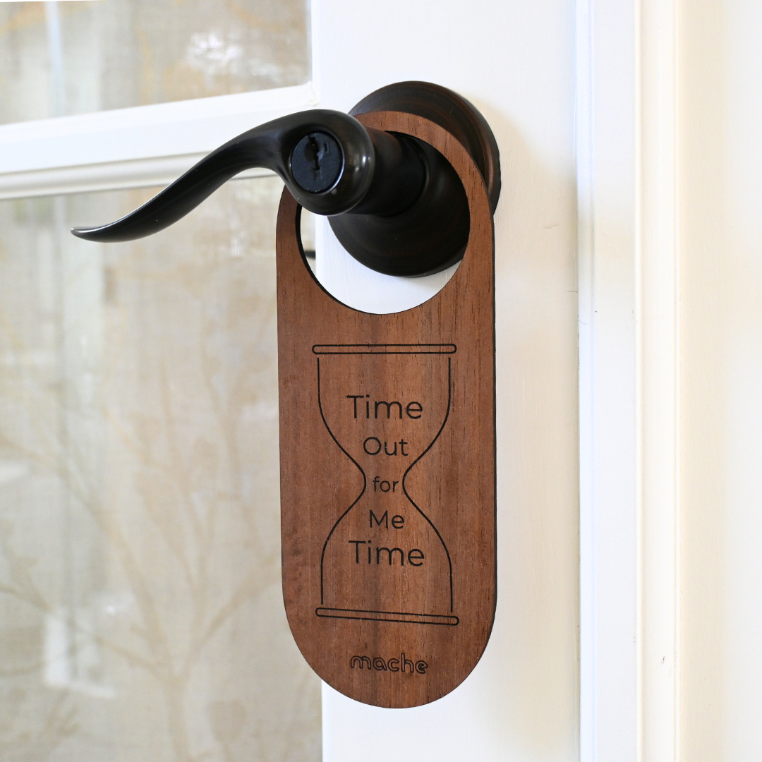 Self Care Signage | Me Time Door Hanger by Mache