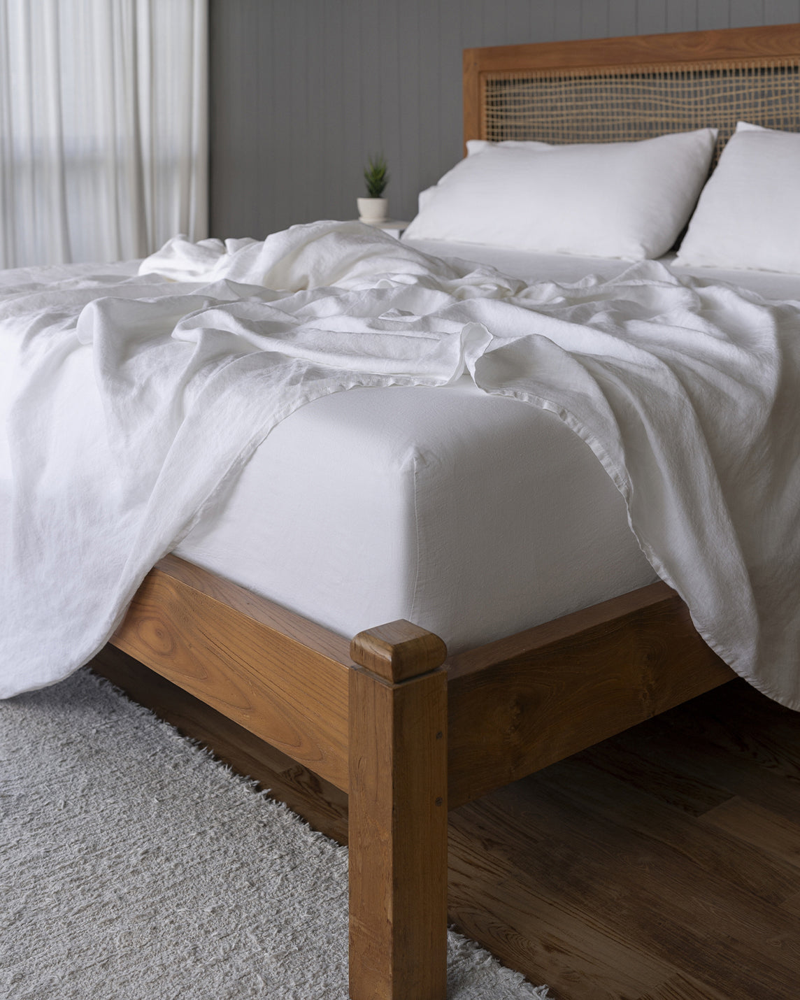 Stonewashed Linen Sheets Set