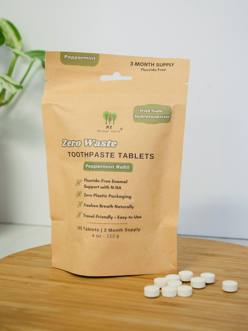 Fluoride-Free Toothpaste Tablets with Nano-Hydroxyapatite