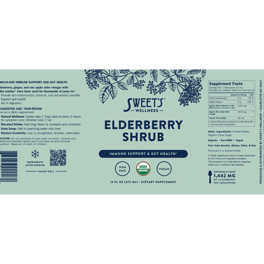 Elderberry Shrub - Organic