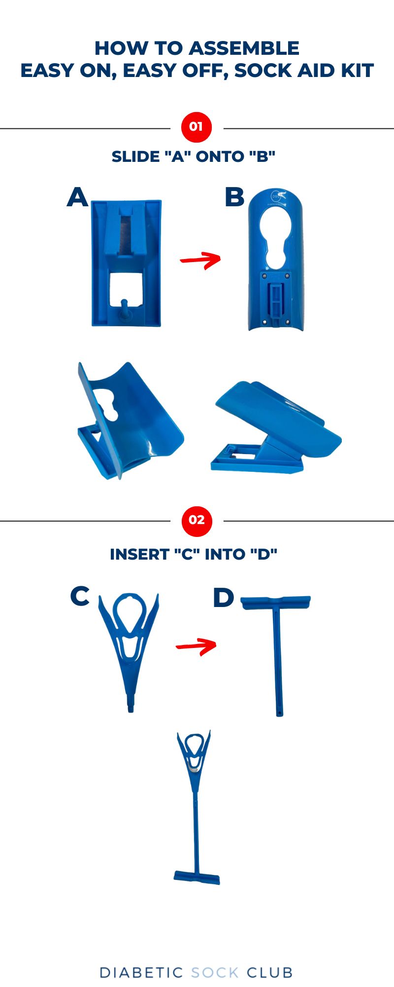 DSC Sock Aid Slider Kit (Easy On, Easy Off) by DIABETIC SOCK CLUB