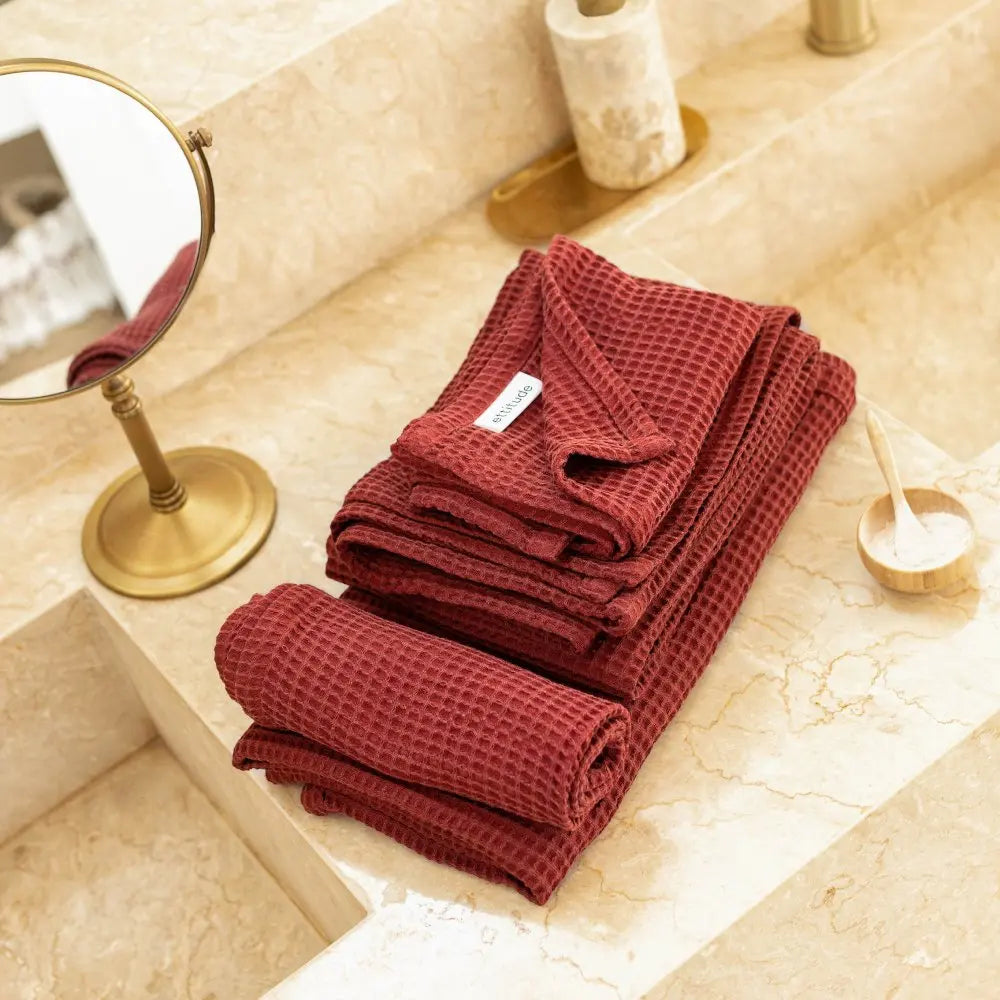 CleanBamboo® Waffle Towel Set by ettitude