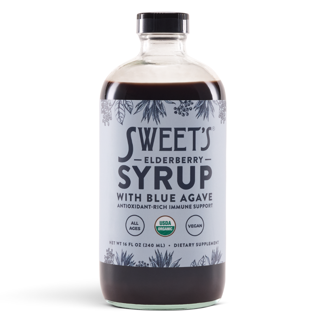 Elderberry Syrup with Blue Agave - Organic