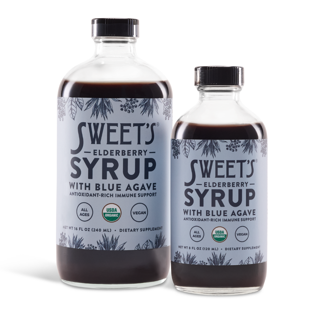Elderberry Syrup with Blue Agave - Organic