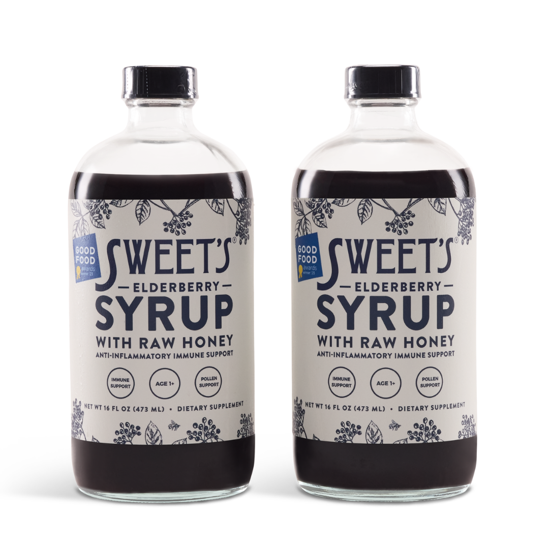 Elderberry Syrup with Raw Honey
