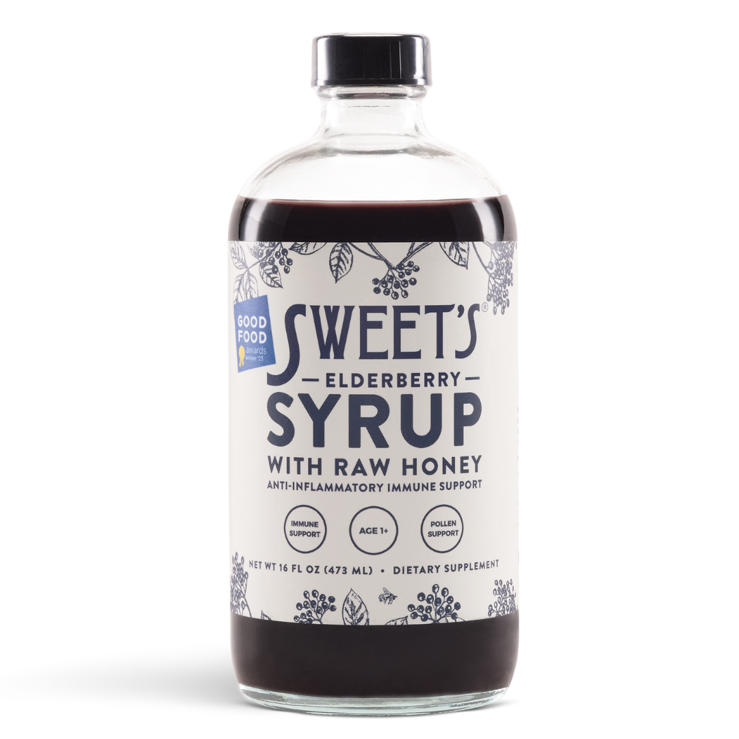 Elderberry Syrup with Raw Honey