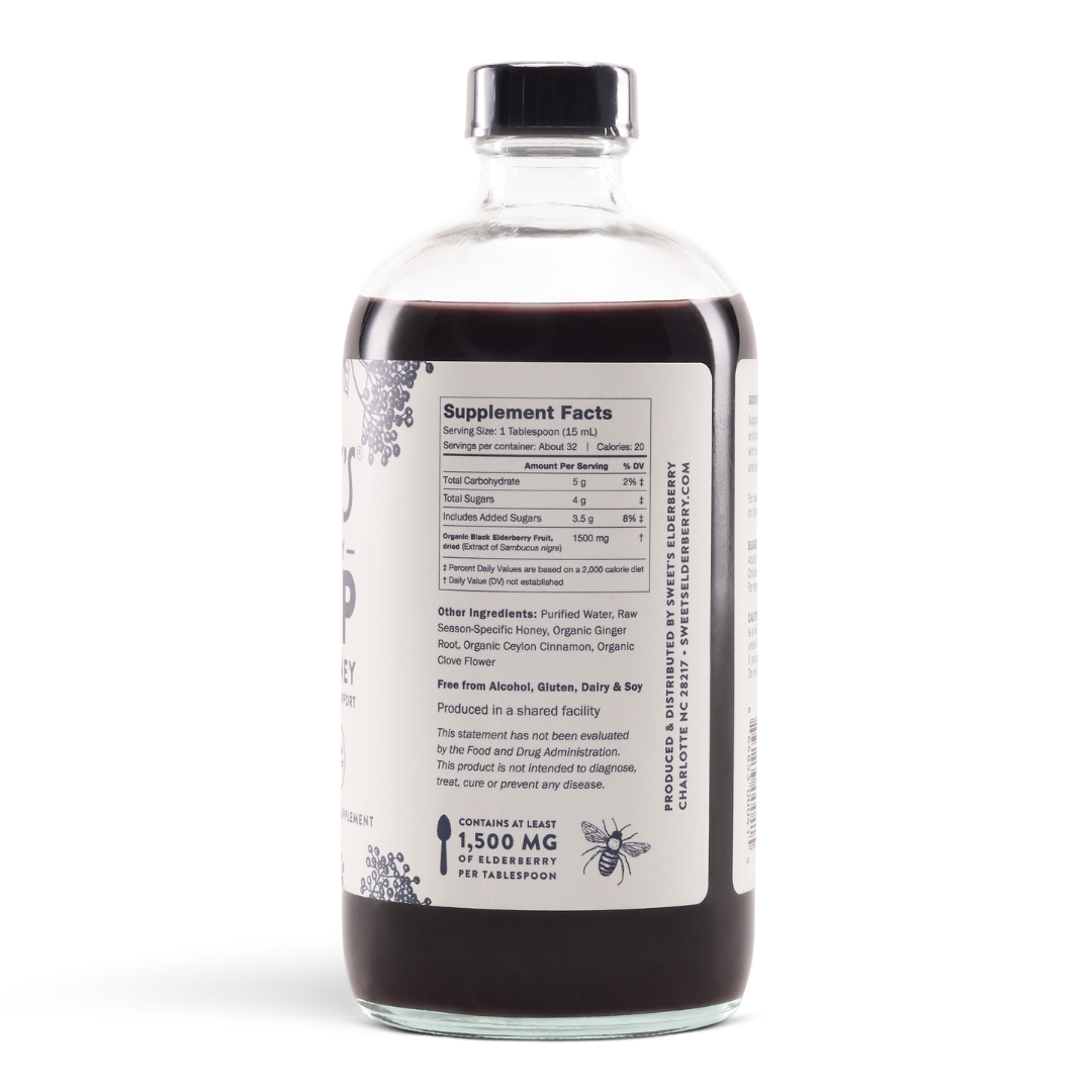 Elderberry Syrup with Raw Honey