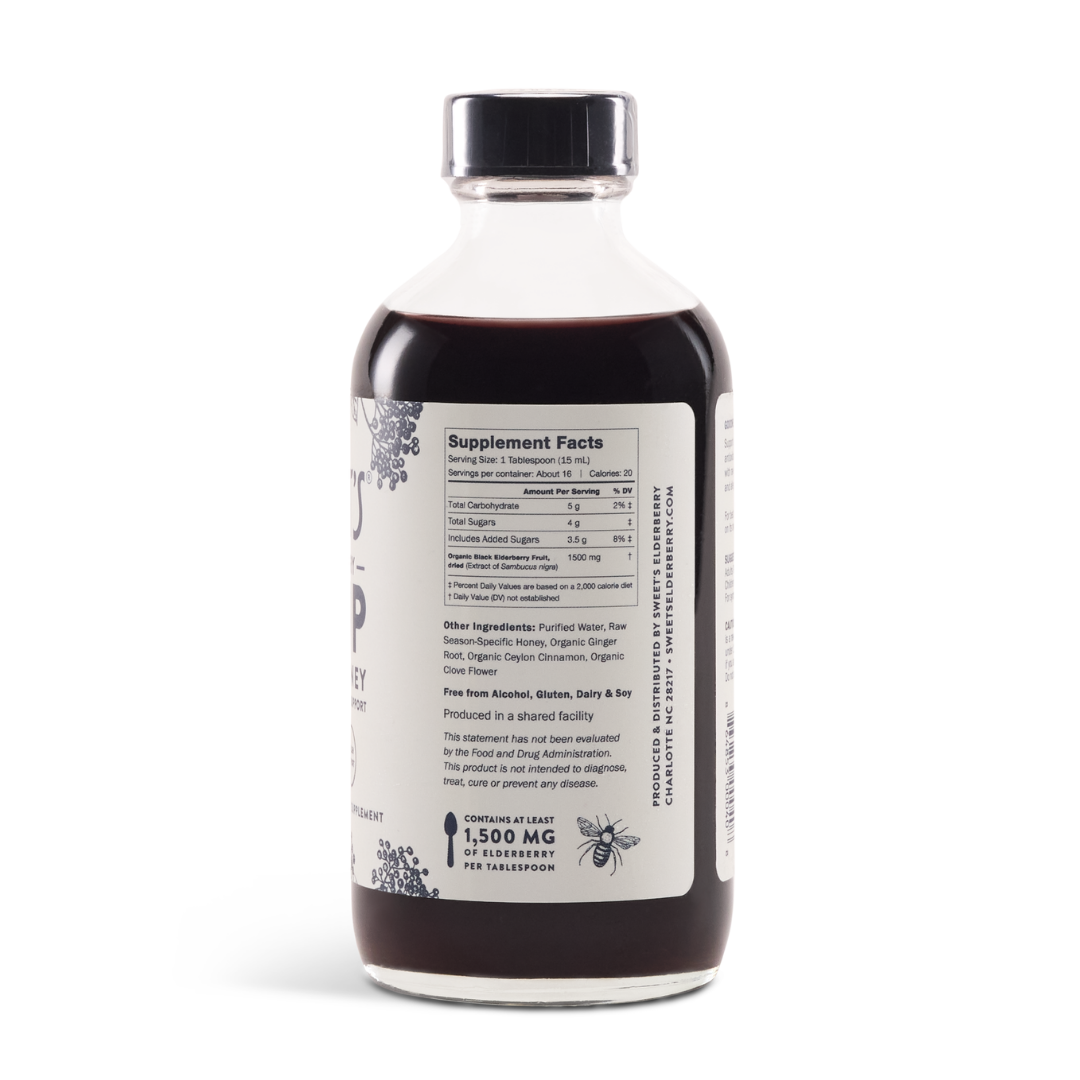 Elderberry Syrup with Raw Honey
