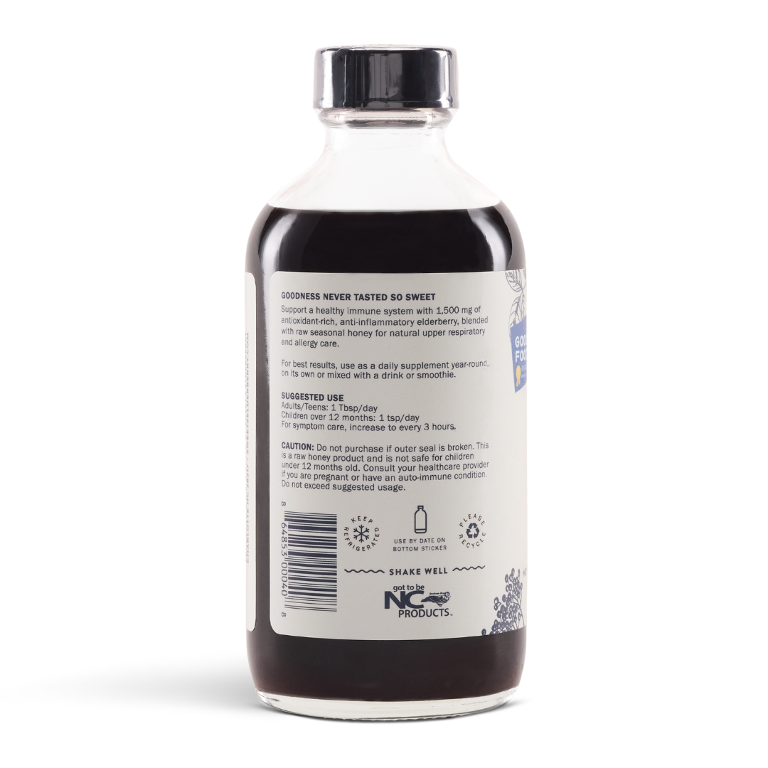 Elderberry Syrup with Raw Honey