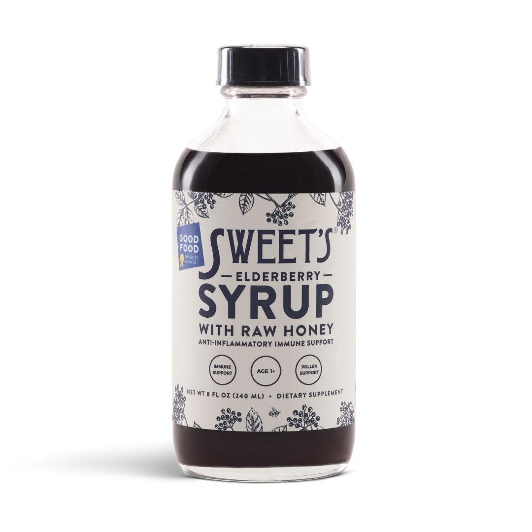 Elderberry Syrup with Raw Honey