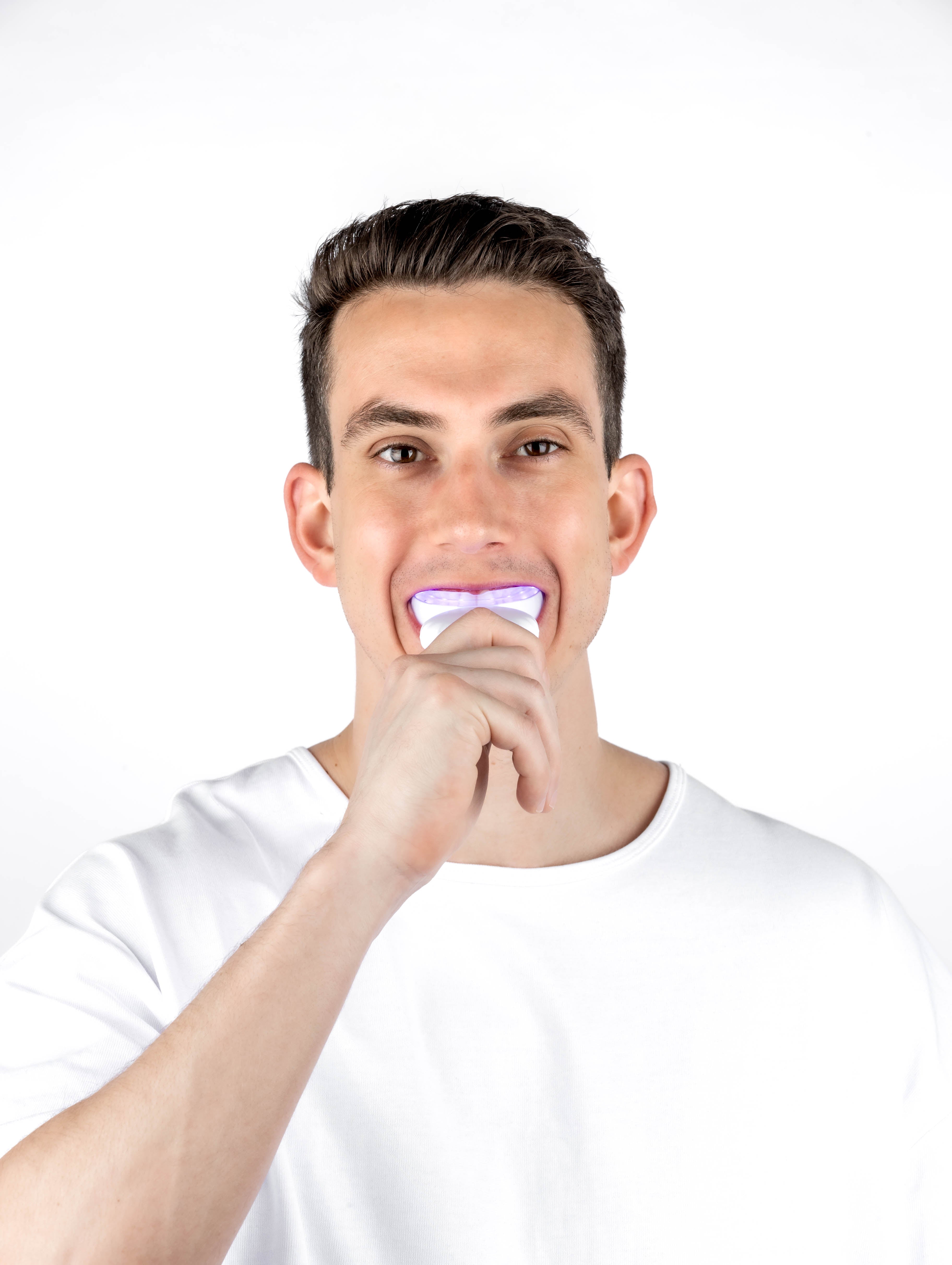 Guardian+ Oral Device with Patent-Pending Blue & Red/NIR Light for Teeth Whitening & Oral Health