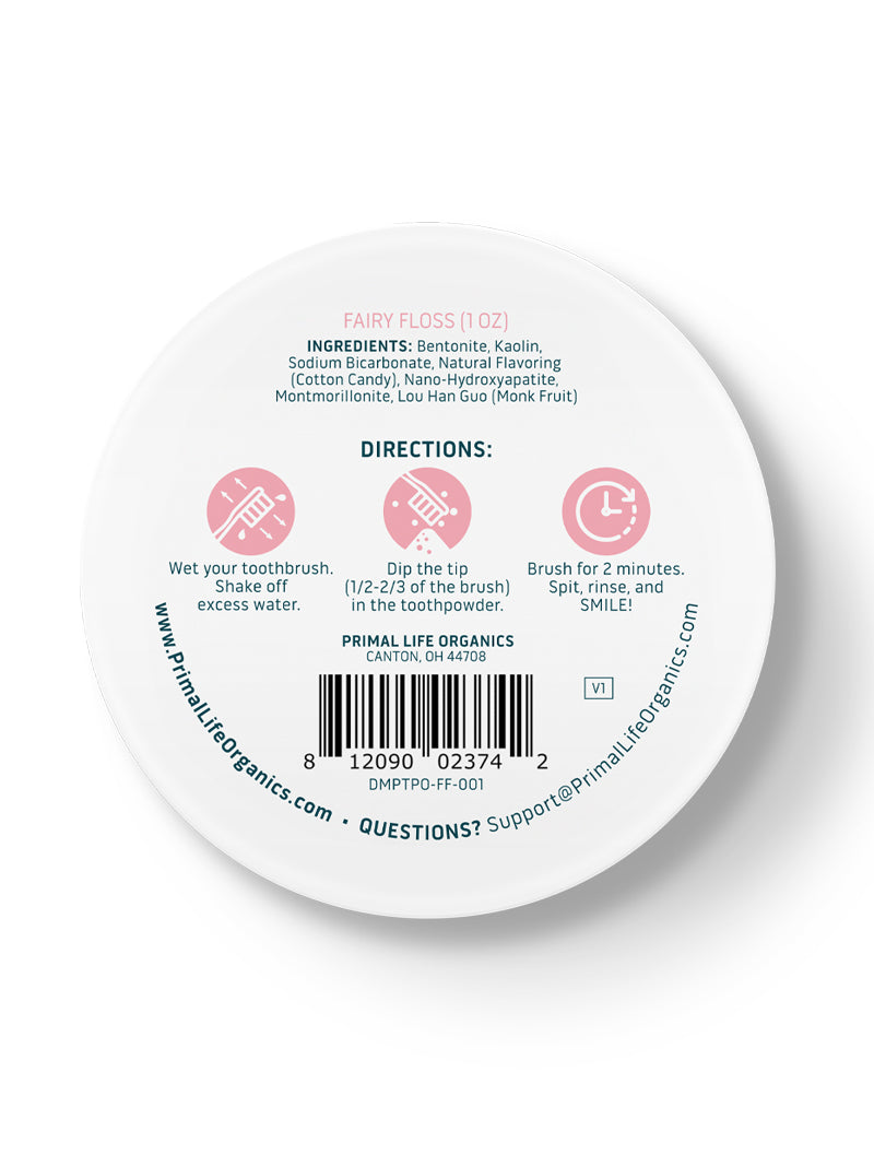 Toothpowder / Powdered Mineral Toothpaste by Primal Life Organic II LLC