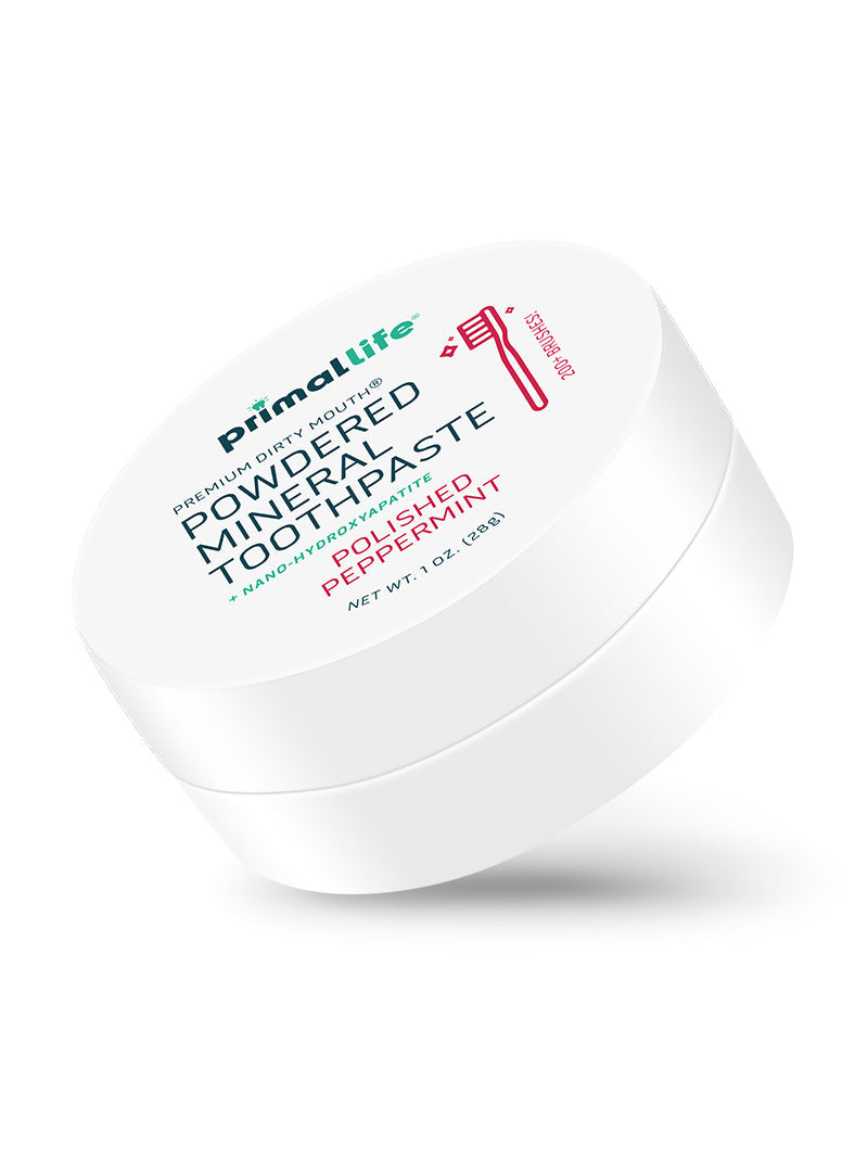 Toothpowder / Powdered Mineral Toothpaste by Primal Life Organic II LLC