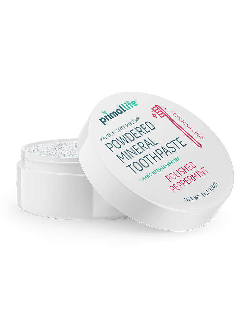 Toothpowder / Powdered Mineral Toothpaste by Primal Life Organic II LLC