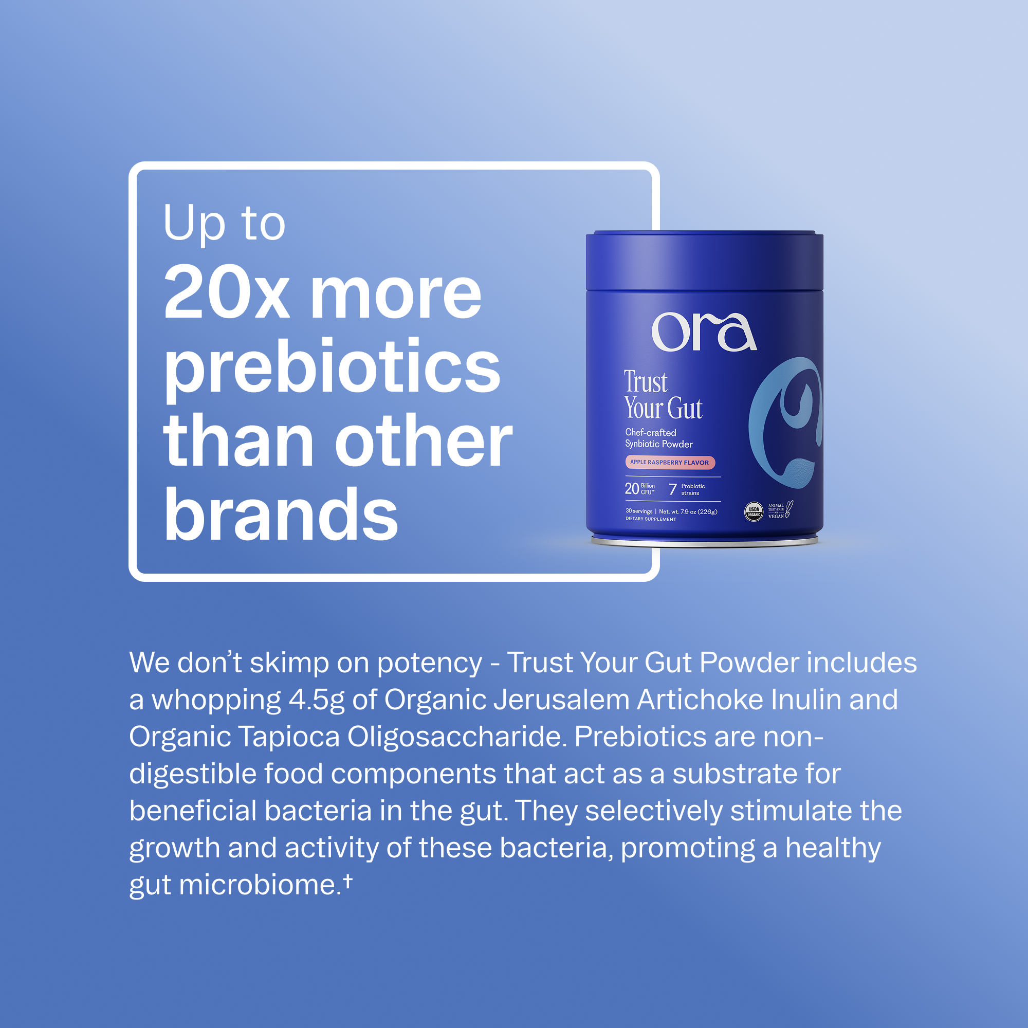 Organic Probiotics with Prebiotics Powder
