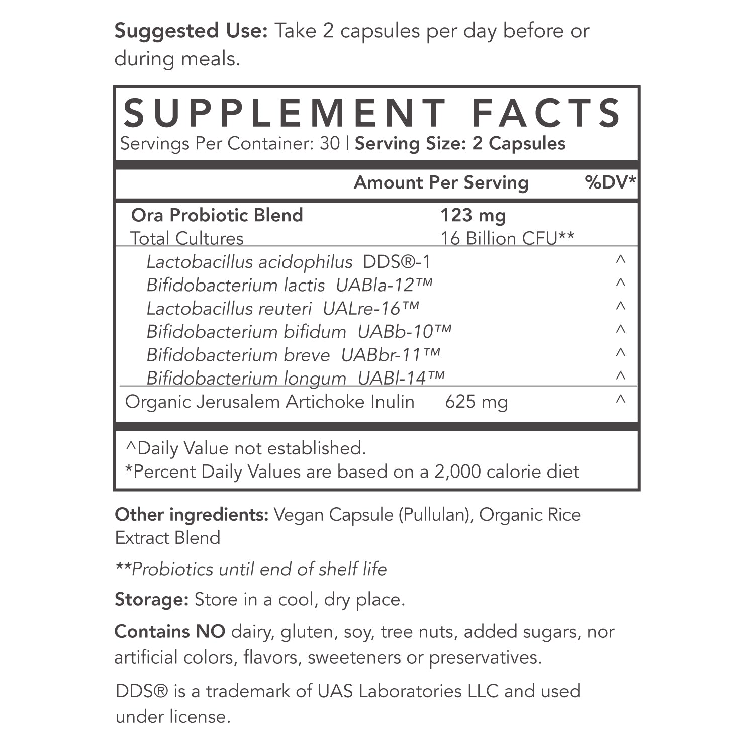 Plant-based Probiotics with Prebiotics Capsules