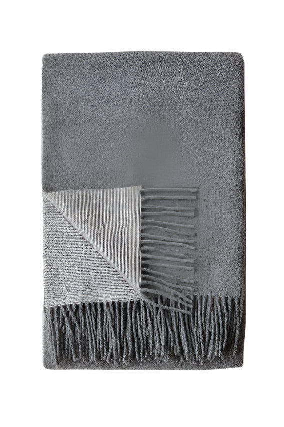 Trafalgar Double Sided Wool Throw by Linen Way